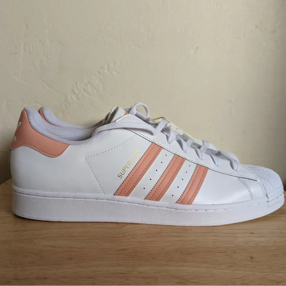 Adidas Superstar Cloud White Ambient Blush Sneakers H00162 Men's Size 18  Shoes